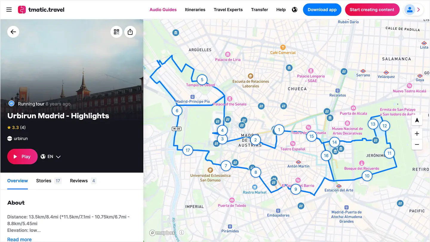 Audio Guides Mapping Platform: CMS, Public View & API — screenshot 2
